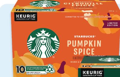Starbucks pumpkin spice coffee K-Cups