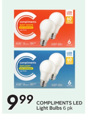COMPLIMENTS LED Light Bulbs