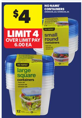 NO NAME® CONTAINERS