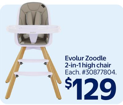 Evolur Zoodle 2-in-1 high chair