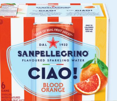 Sanpellegrino Ciao! flavoured sparkling water