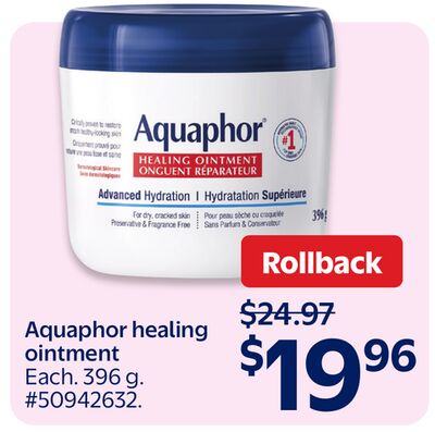 Aquaphor healing ointment