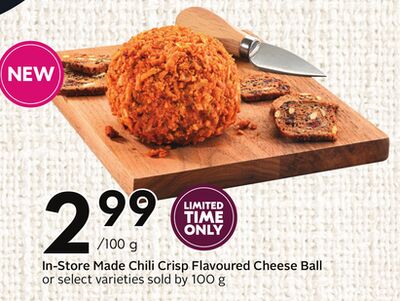 In-Store Made Chili Crisp Flavoured Cheese Ball