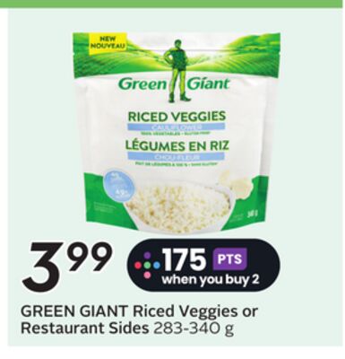 Riced Veggies or Restaurant Sides