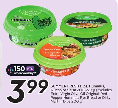Dips, Hummus, Queso or Salsa