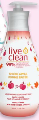 Live Clean holiday hand soap
