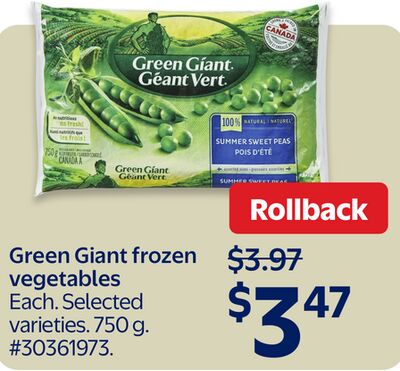 Green Giant frozen vegetables
