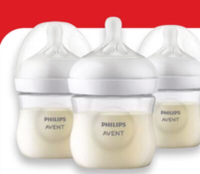 Philips Avent Natural baby bottles 3-pack with Natural Response nipple Pack