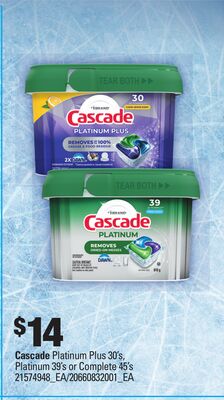 CASCADE PLATINUM PLUS 30'S, PLATINUM 39'S OR COMPLETE 45'S