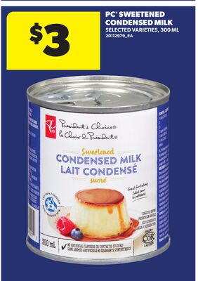 PC® SWEETENED CONDENSED MILK, 300 ML