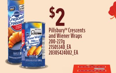 PILLSBURY™ CRESCENTS AND WIENER WRAPS, 200-227G