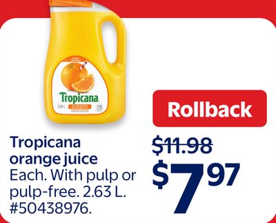 Tropicana orange juice