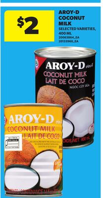 AROY-D COCONUT MILK, 206ML - 300ML