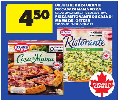 DR. OETKER RISTORANTE OR CASA DI MAMA PIZZA, 280-410 G