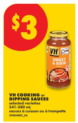 VH COOKING OR DIPPING SAUCES, 341-380 ML