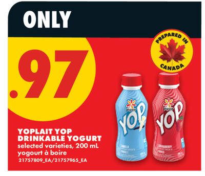 YOPLAIT YOP DRINKABLE YOGURT, 200 ML
