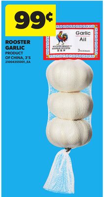 ROOSTER GARLIC, 3'S