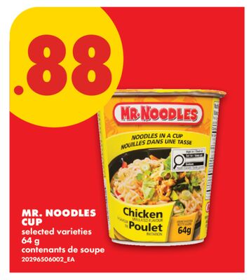 MR. NOODLES CUP, 64 G