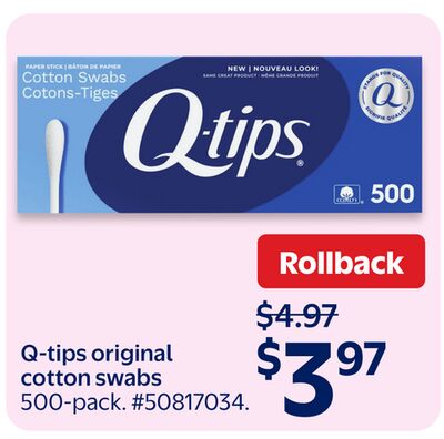 Q-tips original cotton swabs