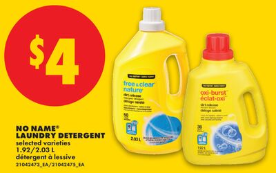 NO NAME® LAUNDRY DETERGENT, 1.92/2.03 L