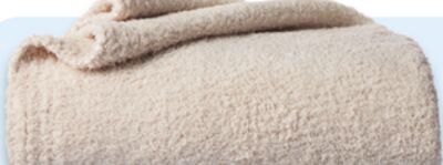 Cozy knit throw