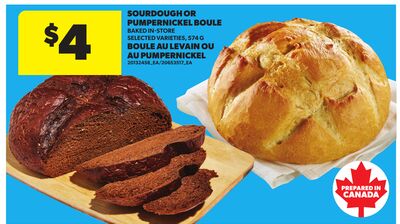 SOURDOUGH OR PUMPERNICKEL BOULE, 574 G