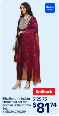 Biba Rangriti Indian ethnic suit set for women - Chandrima Set