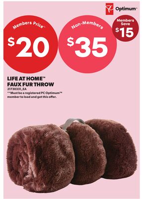 LIFE AT HOME™ FAUX FUR THROW
