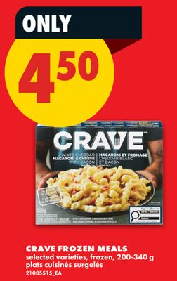 CRAVE FROZEN MEALS, 200-340 G