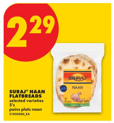 SURAJ® NAAN FLATBREADS, 5'S