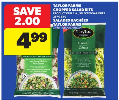 TAYLOR FARMS CHOPPED SALAD KITS, 267-378 G