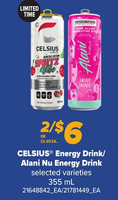CELSIUS® ENERGY DRINK/ALANI NU ENERGY DRINK, 355 ML