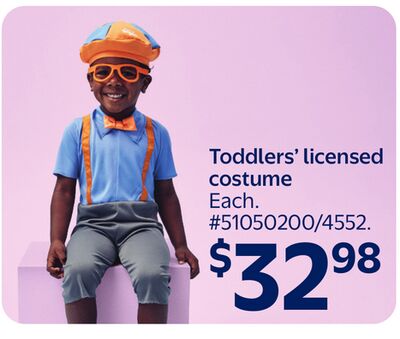 Toddlers' licensed costume