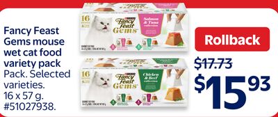 Fancy Feast Gems mouse wet cat food variety pack
