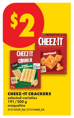 CHEEZ-IT CRACKERS, 191/200 G