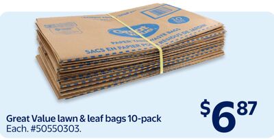 Great Value lawn & leaf bags 10-pack