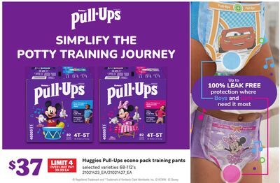 HUGGIES PULL-UPS ECONO PACK TRAINING PANTS, 68-112'S