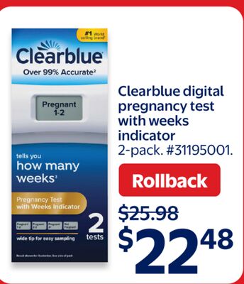 Clearblue digital pregnancy test with weeks indicator