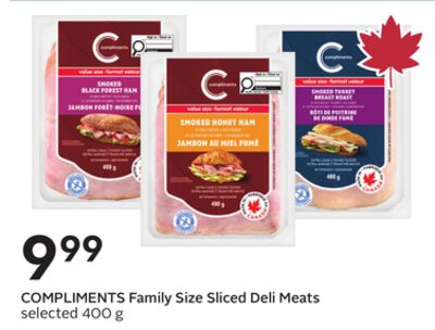 COMPLIMENTS Family Size Sliced Deli Meats