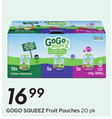 GOGO SQUEEZ Fruit Pouches