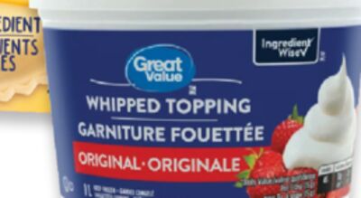Great Value whipped topping 1 L