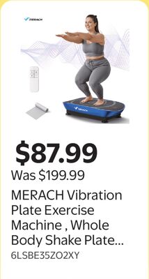 MERACH Vibration Plate Exercise Machine , Whole Body Shake Plate Exercise Machine with Remote Control