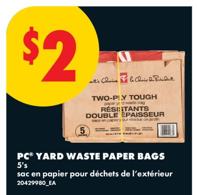 PC® YARD WASTE PAPER BAGS, 5's