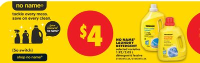 NO NAME® LAUNDRY DETERGENT, 1.92/2.03 L