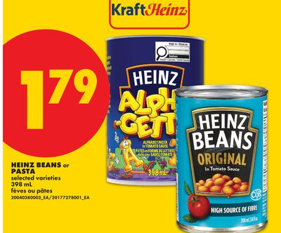 HEINZ BEANS or PASTA, 590 ml