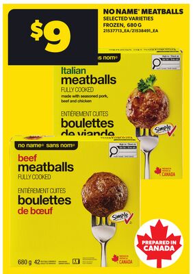 NO NAME® MEATBALLS, 680 G