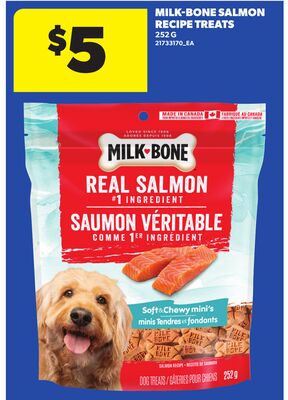 MILK-BONE SALMON RECIPE TREATS, 252 G