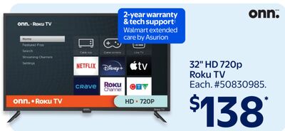 32" HD 720p Roku TV