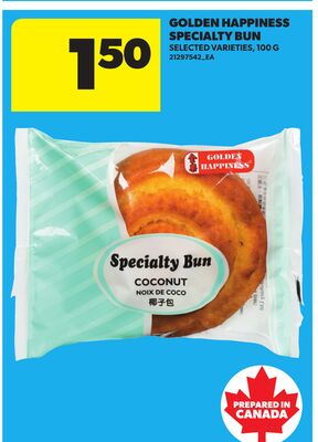GOLDEN HAPPINESS SPECIALTY BUN, 100 G