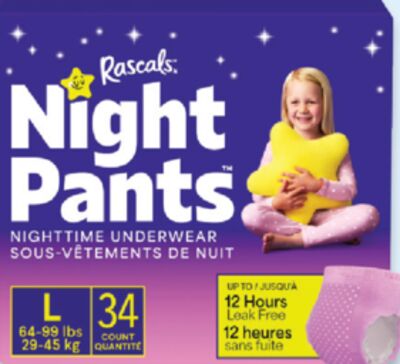Rascals Night Pants nighttime underwear